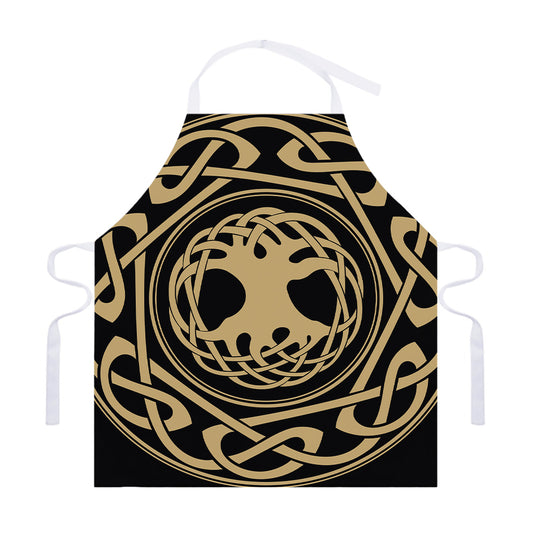 Viking Tree Of Life Print Adjustable Apron