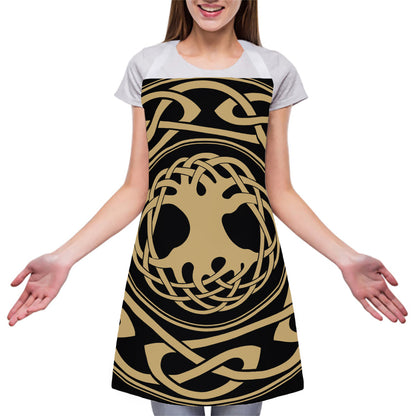 Viking Tree Of Life Print Adjustable Apron