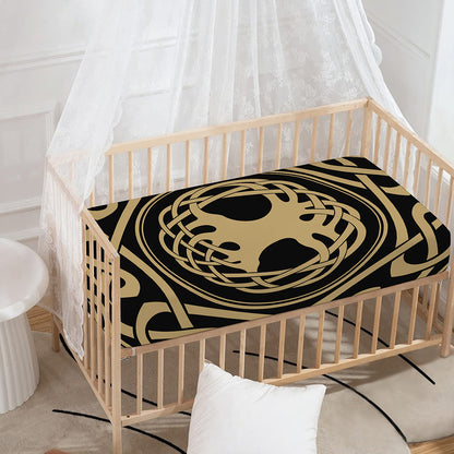Viking Tree Of Life Print Baby Crib Sheet