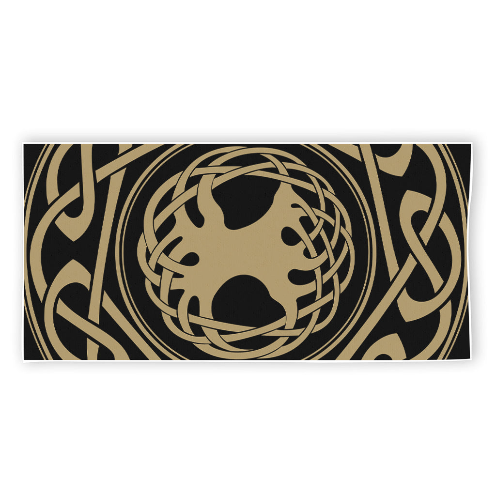 Viking Tree Of Life Print Beach Towel