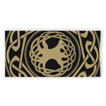 Viking Tree Of Life Print Beach Towel
