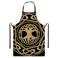 Viking Tree Of Life Print Bib Apron With Pocket