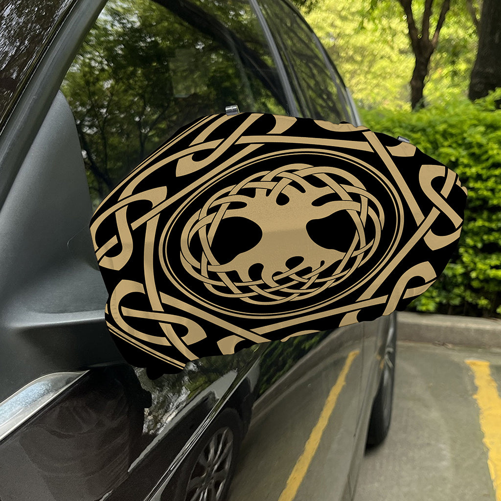 Viking Tree Of Life Print Car Side Mirror Covers