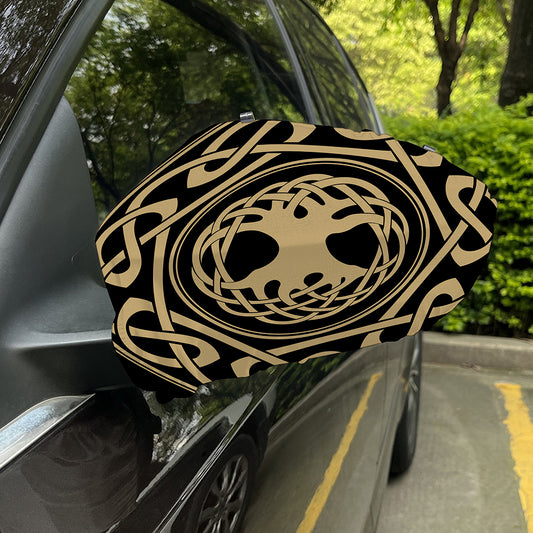 Viking Tree Of Life Print Car Side Mirror Covers