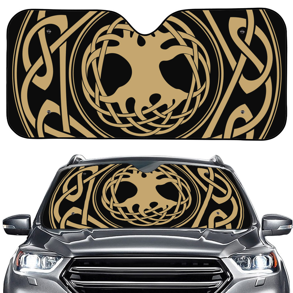 Viking Tree Of Life Print Car Windshield Sun Shade