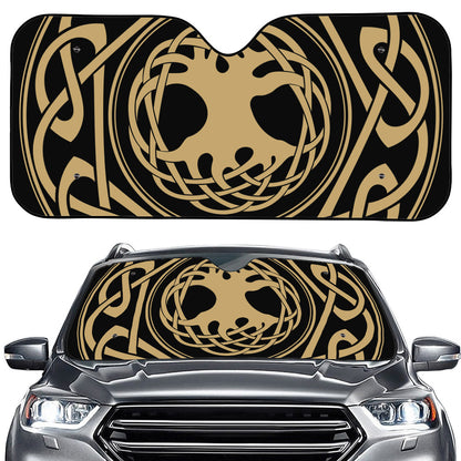 Viking Tree Of Life Print Car Windshield Sun Shade