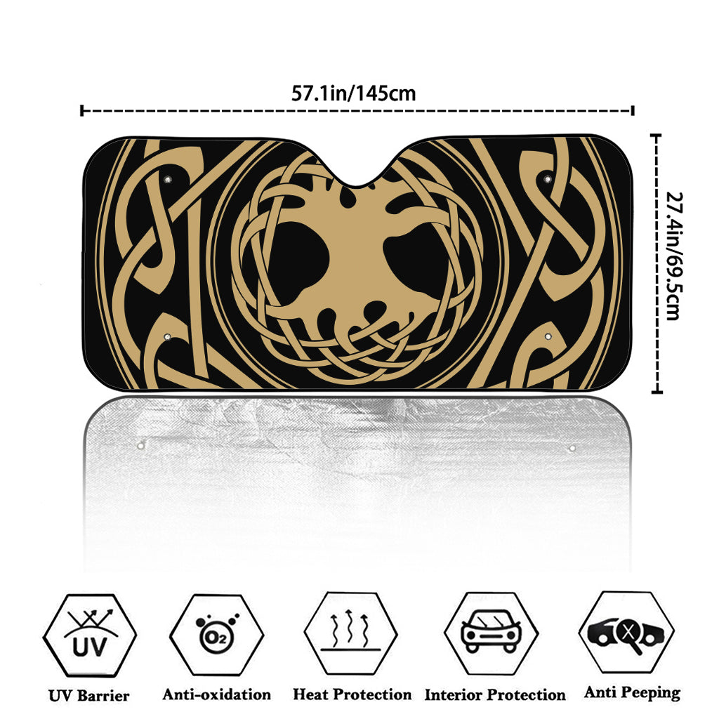 Viking Tree Of Life Print Car Windshield Sun Shade