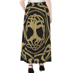 Viking Tree Of Life Print Chiffon Maxi Skirt