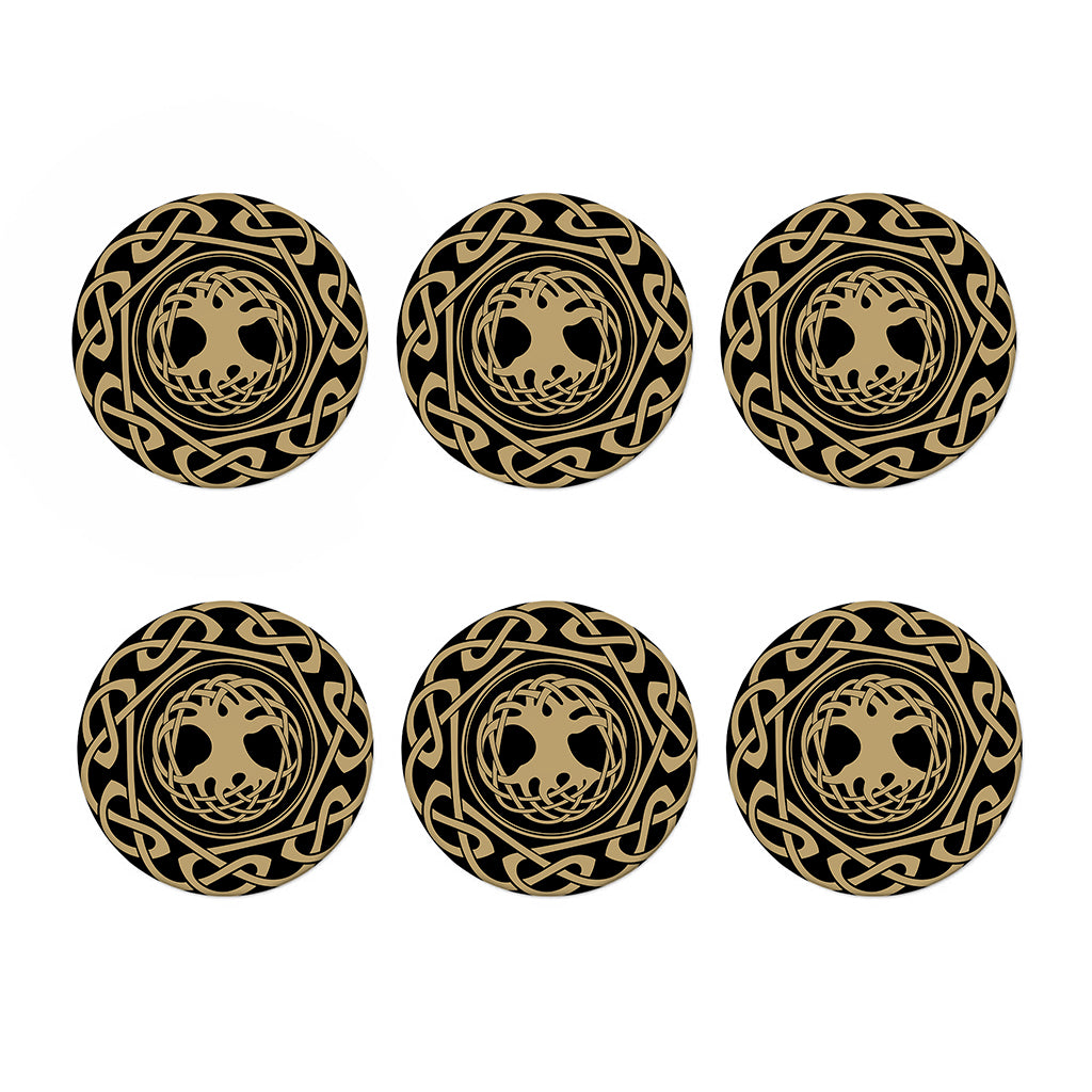 Viking Tree Of Life Print Coaster Set