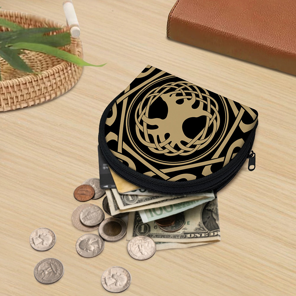 Viking Tree Of Life Print Coin Purse