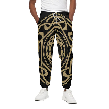 Viking Tree Of Life Print Cotton Pants