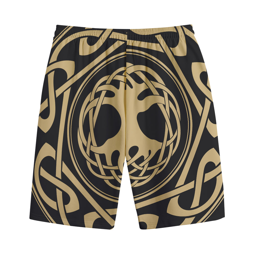 Viking Tree Of Life Print Cotton Shorts
