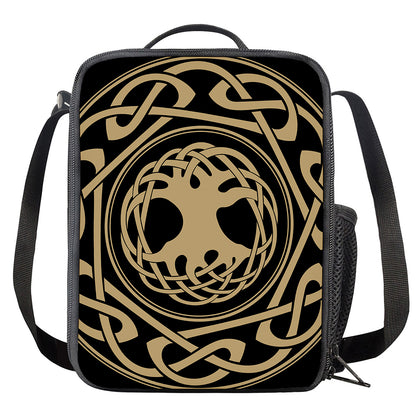 Viking Tree Of Life Print Crossbody Lunch Bag
