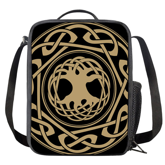 Viking Tree Of Life Print Crossbody Lunch Bag