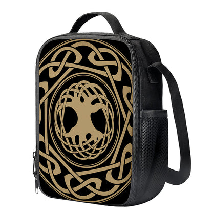 Viking Tree Of Life Print Crossbody Lunch Bag