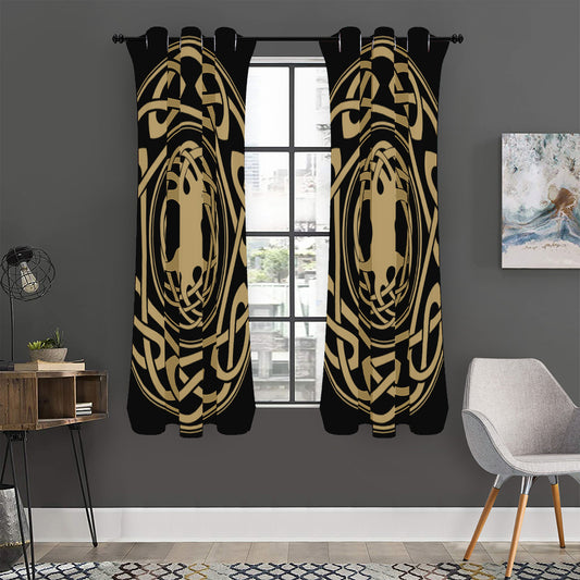 Viking Tree Of Life Print Curtain
