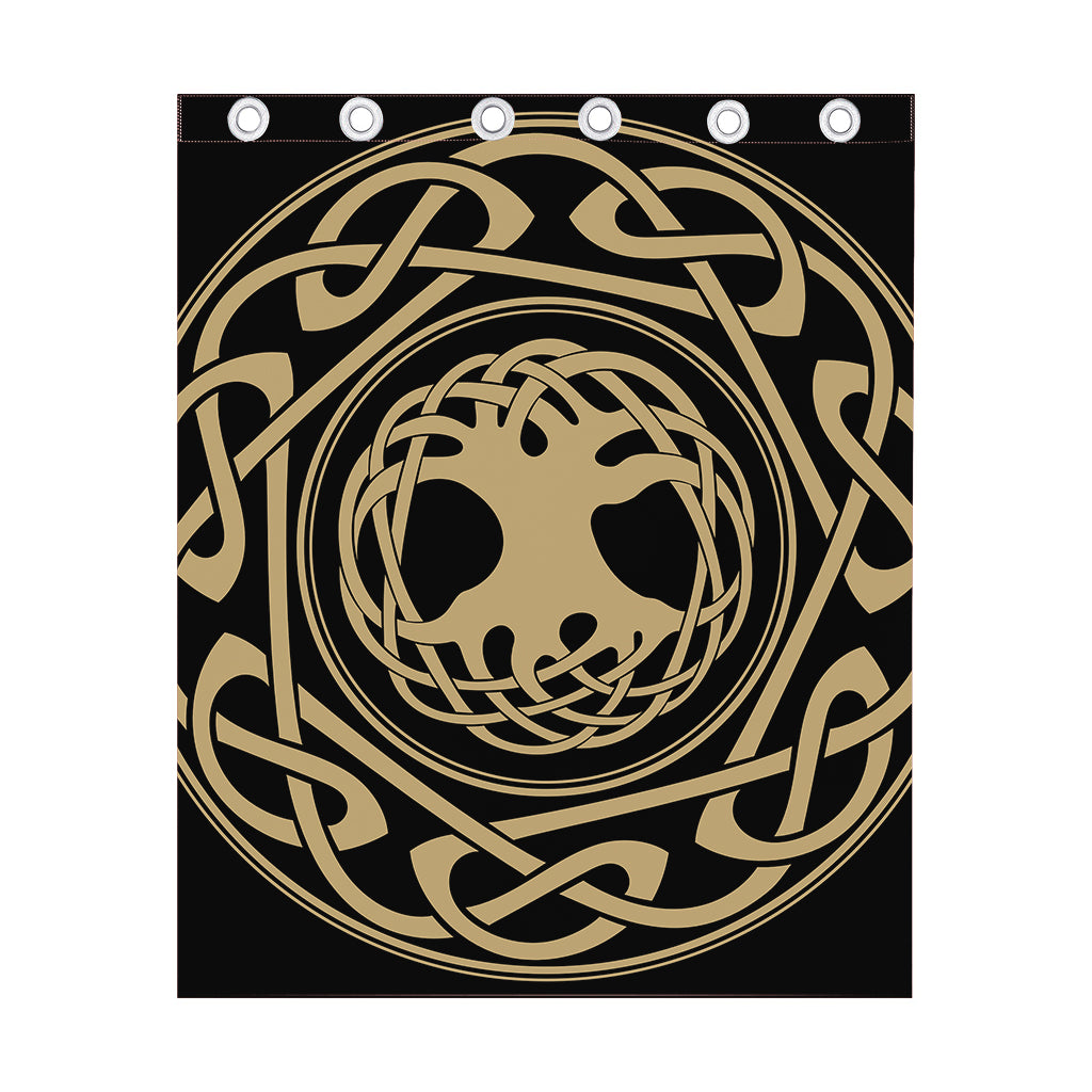 Viking Tree Of Life Print Curtain