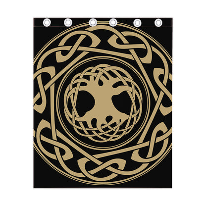 Viking Tree Of Life Print Curtain
