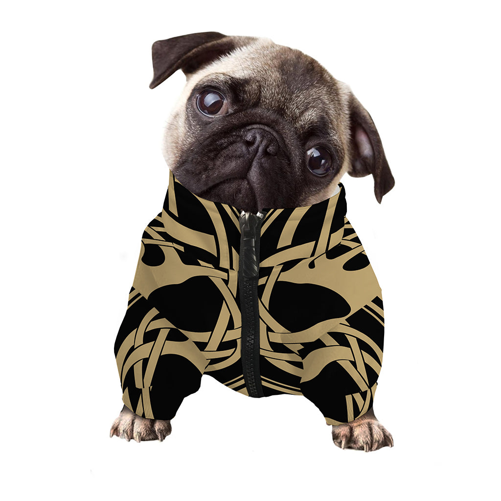 Viking Tree Of Life Print Dog Zip Up Jacket