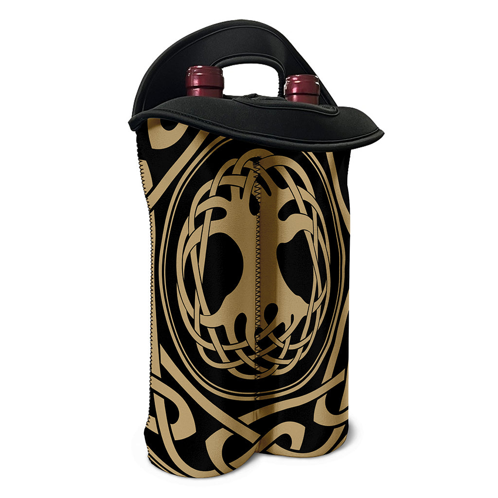 Viking Tree Of Life Print Double Neoprene Wine Tote