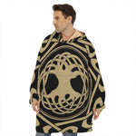 Viking Tree Of Life Print Hoodie Blanket
