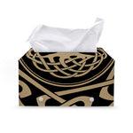 Viking Tree Of Life Print Leather Tissue Box Cover