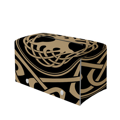 Viking Tree Of Life Print Leather Tissue Box Cover