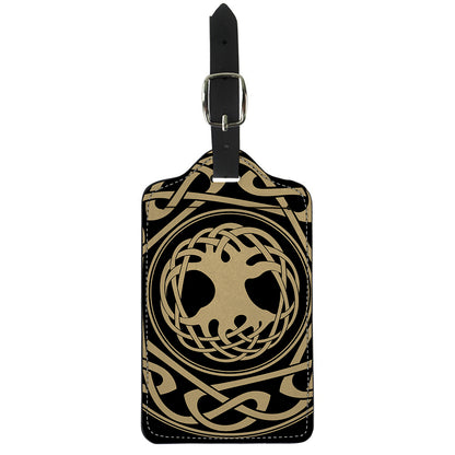 Viking Tree Of Life Print Luggage Tag