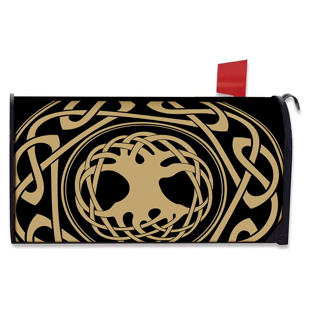 Viking Tree Of Life Print Mailbox Cover