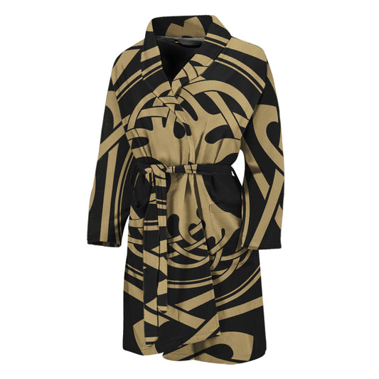 Viking Tree Of Life Print Men's Bathrobe