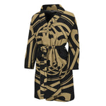 Viking Tree Of Life Print Men's Bathrobe
