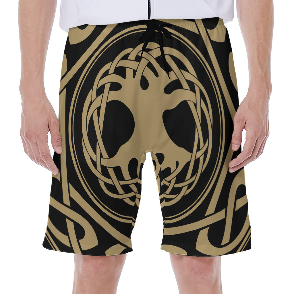 Viking Tree Of Life Print Men's Beach Shorts