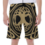 Viking Tree Of Life Print Men's Beach Shorts