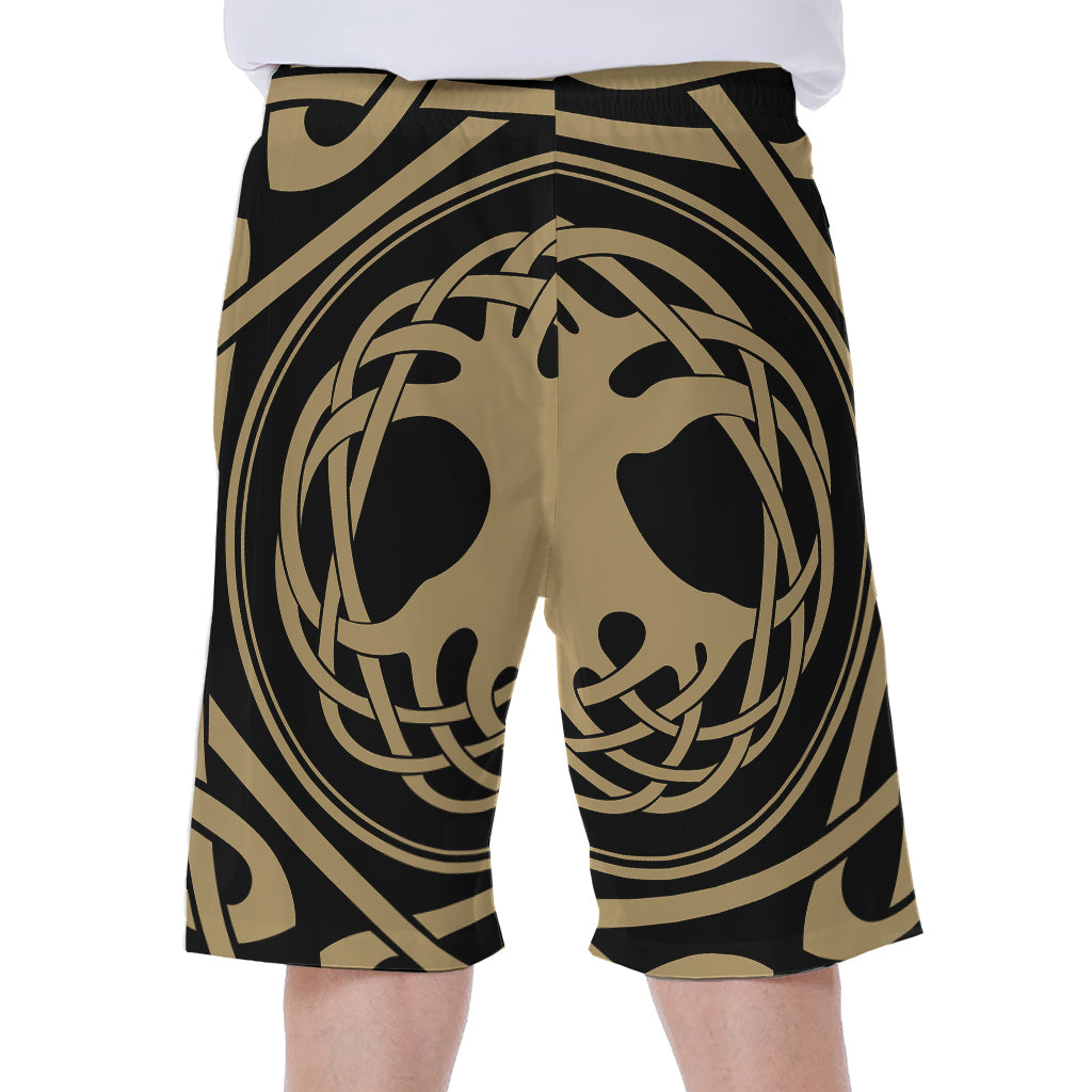 Viking Tree Of Life Print Men's Beach Shorts