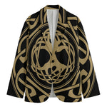 Viking Tree Of Life Print Men's Blazer
