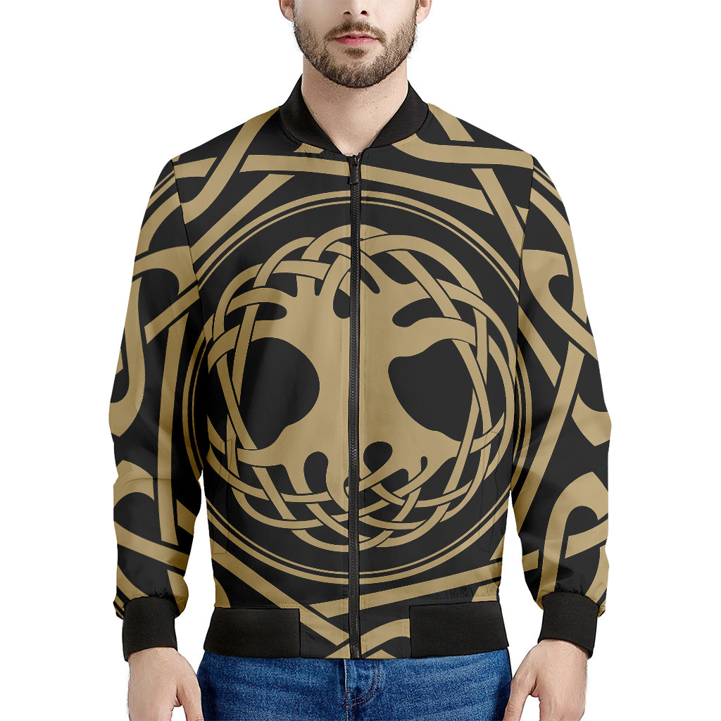 Viking Tree Of Life Print Men's Bomber Jacket