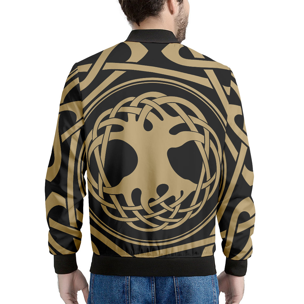 Viking Tree Of Life Print Men's Bomber Jacket
