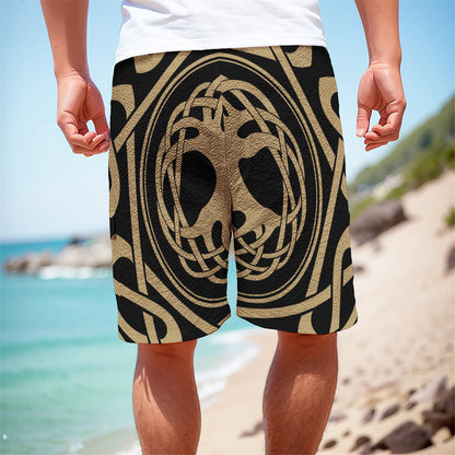 Viking Tree Of Life Print Men's Cargo Shorts