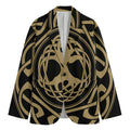 Viking Tree Of Life Print Men's Cotton Blazer
