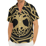 Viking Tree Of Life Print Men's Deep V-Neck Shirt