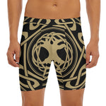 Viking Tree Of Life Print Men's Long Boxer Briefs