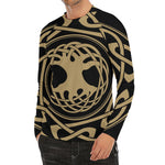 Viking Tree Of Life Print Men's Long Sleeve Rash Guard