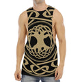 Viking Tree Of Life Print Men's Muscle Tank Top