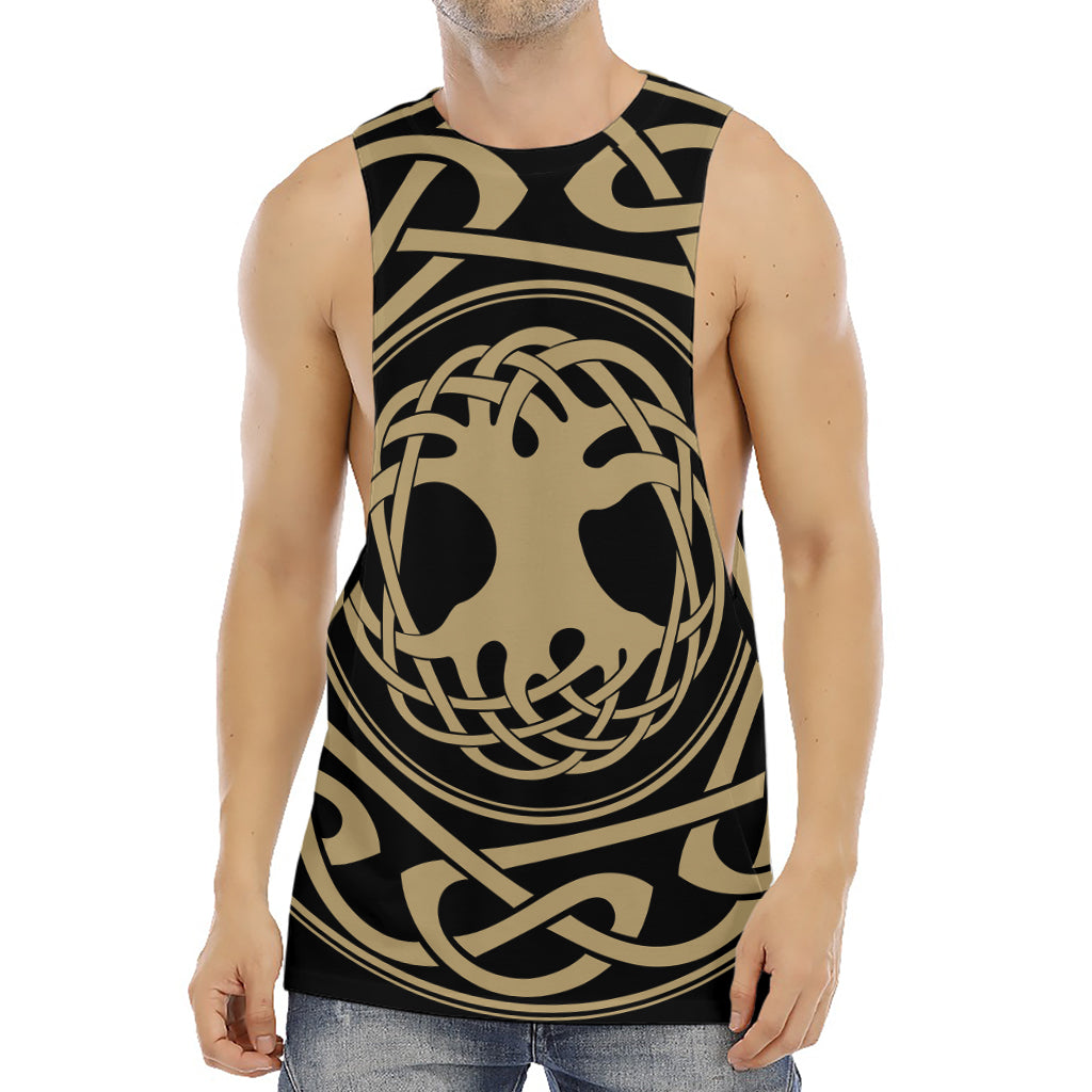 Viking Tree Of Life Print Men's Muscle Tank Top