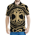 Viking Tree Of Life Print Men's Polo Shirt