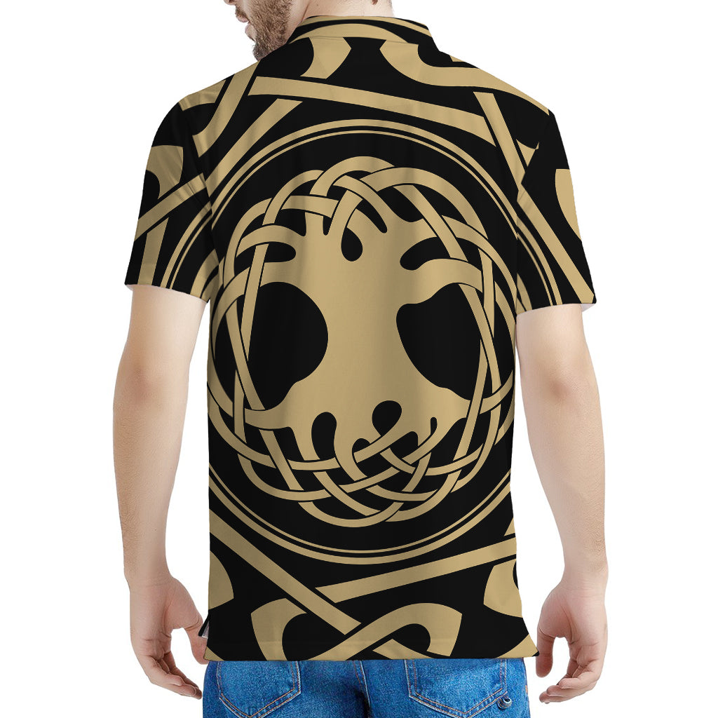 Viking Tree Of Life Print Men's Polo Shirt