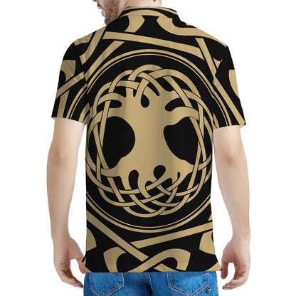 Viking Tree Of Life Print Men's Polo Shirt