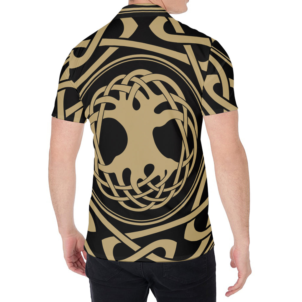 Viking Tree Of Life Print Men's Shirt