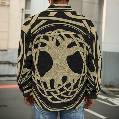 Viking Tree Of Life Print Men's Shirt Jacket