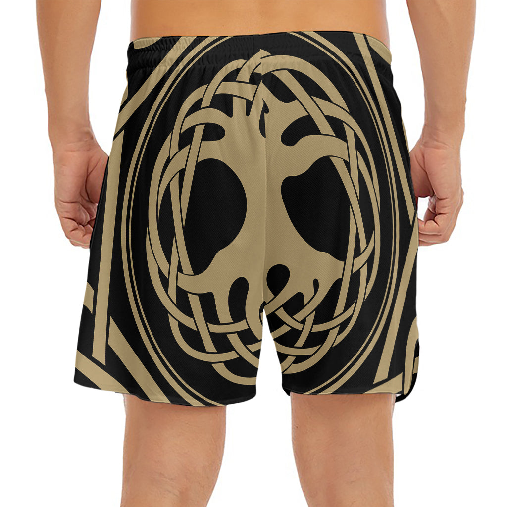Viking Tree Of Life Print Men's Split Running Shorts